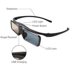 RF 3D RF GLASSES Active Shutter TV Projectors 3D Movies 3D-RF-2